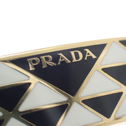 Prada Enamel Metal Bracelet M 1 Ib846 2 Co2 f0 tty Bangle Black White