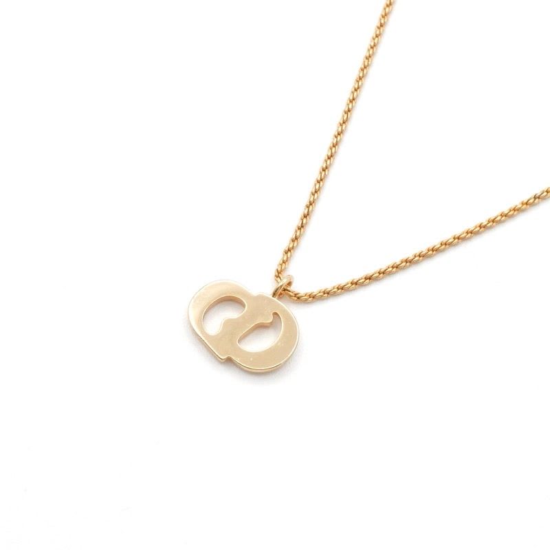 Christian Dior Necklace Pendant Choker Logo CD Vintage