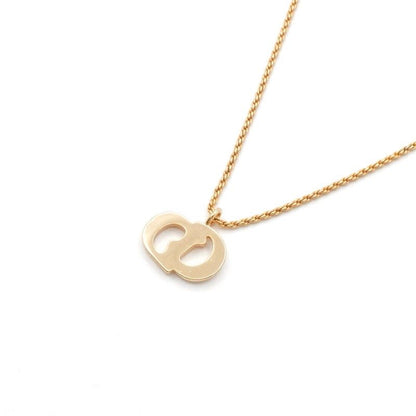 Christian Dior Necklace Pendant Choker Logo CD Vintage