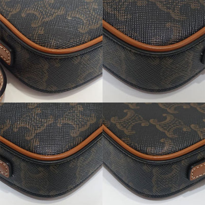 Celine Camera Bag Shoulder Bag F-bb-1272 Triomphe Canvas Brown Multicolo