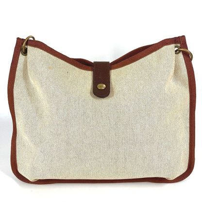 Hermes Shoulder Bag Rodeo Toile Ash Beige