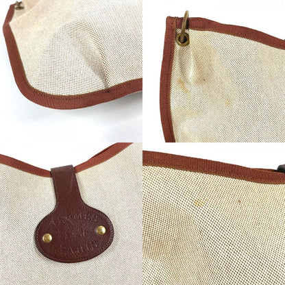Hermes Shoulder Bag Rodeo Toile Ash Beige