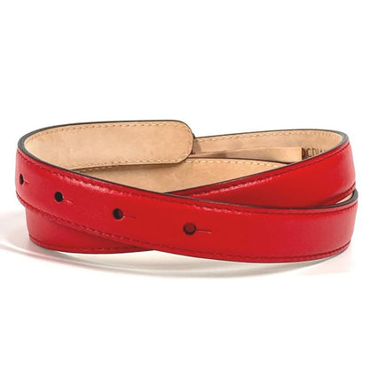 Versace Belt Medusa Logo Leather Red