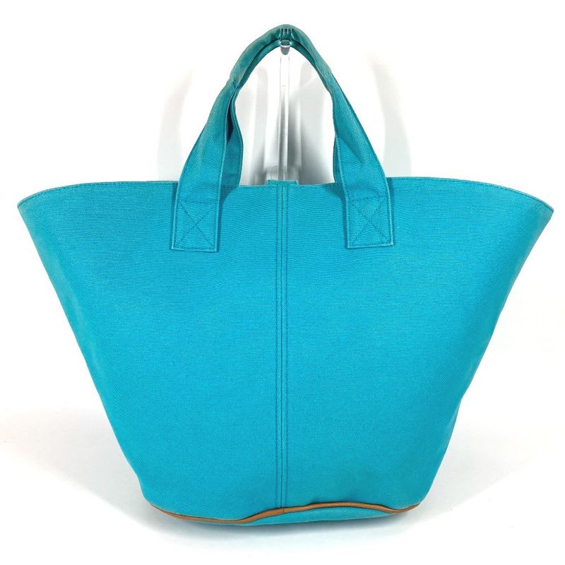 Hermes Handbag Panier De Plage PM Cotton Blue
