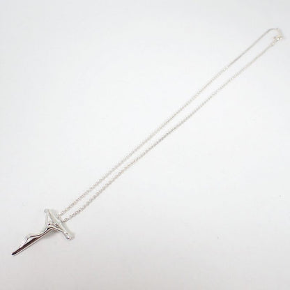 Tiffany & Co 925 Rosary Pendant Necklace J123-8
