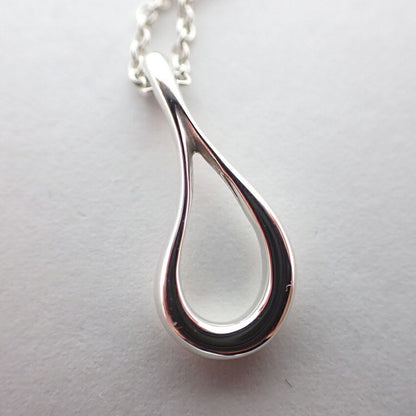 Tiffany & Co 925 Open Teardrop Pendant J123-7
