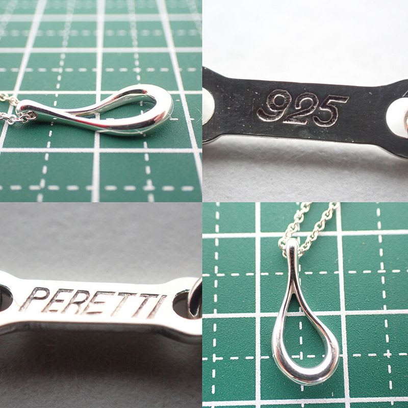 Tiffany & Co 925 Open Teardrop Pendant J123-7
