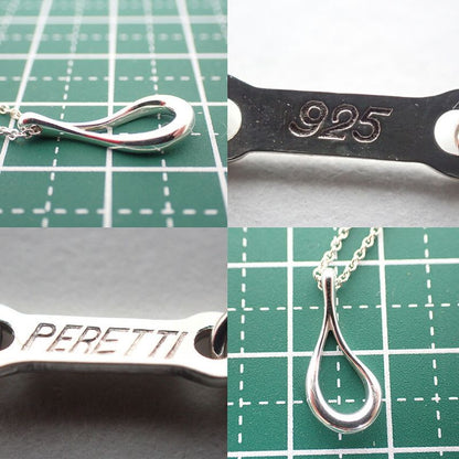 Tiffany & Co 925 Open Teardrop Pendant J123-7