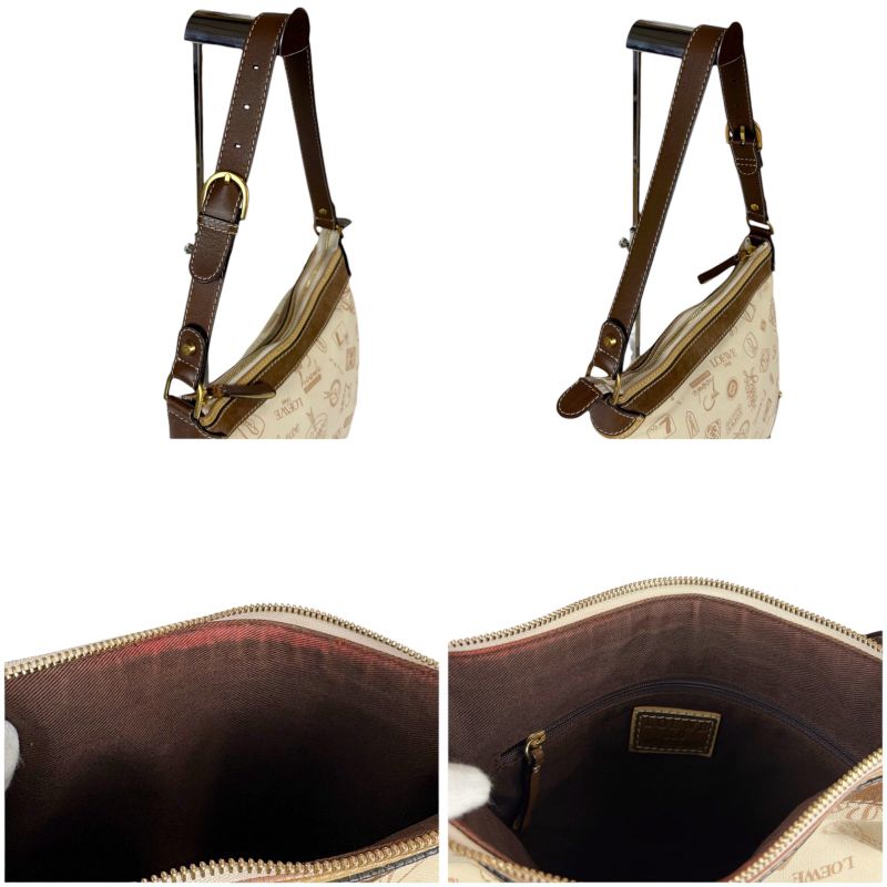 Loewe 160th Anniversary One Shoulder Bag Shoulder Hobo Bag Limited Edition Beige