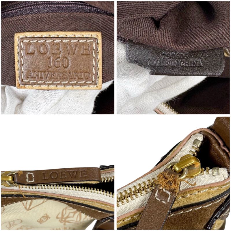 Loewe 160th Anniversary One Shoulder Bag Shoulder Hobo Bag Limited Edition Beige