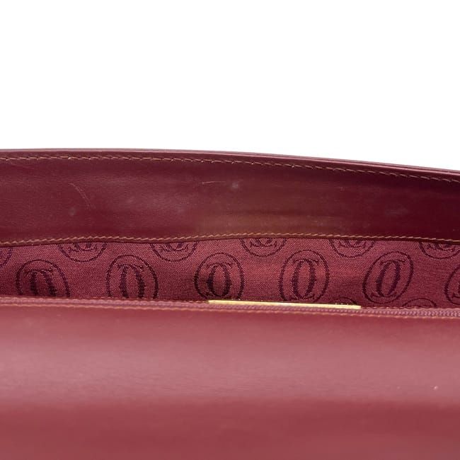 Cartier Clutch Bag Bordeaux Must Leather