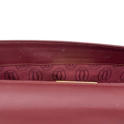 Cartier Clutch Bag Bordeaux Must Leather