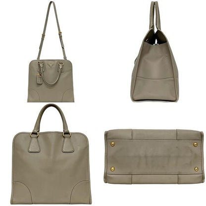Prada 2-Way Bag Beige Bn2254 Saffiano Leather