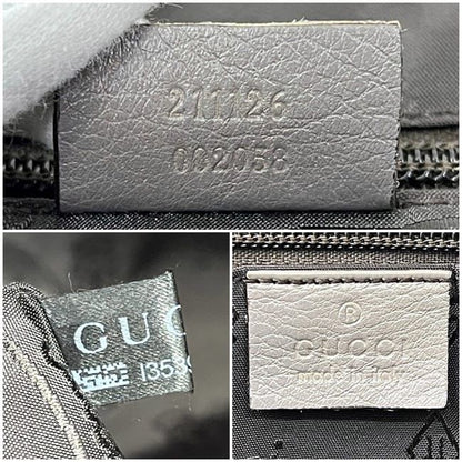 Gucci Tote Bag Gray Hysteria Leather