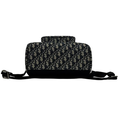 Christian Dior Backpack Saddle Black Beige Navy