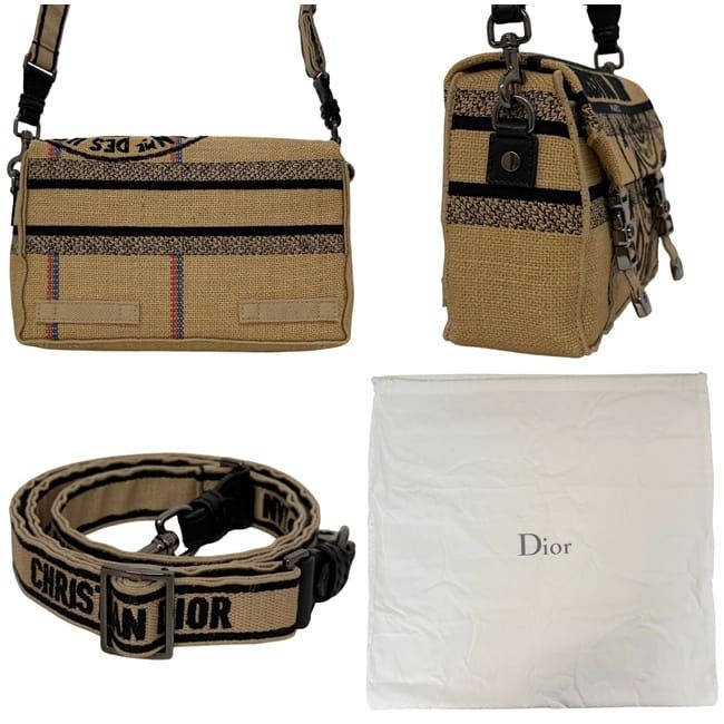 Christian Dior Shoulder Bag Beige Diorcamp
