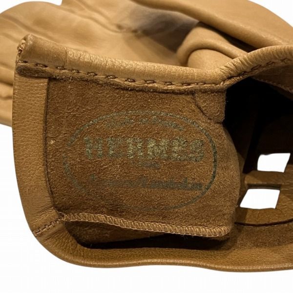 Hermes H Logo Punching Leather Gloves Brand Accessories Gloves Ladies