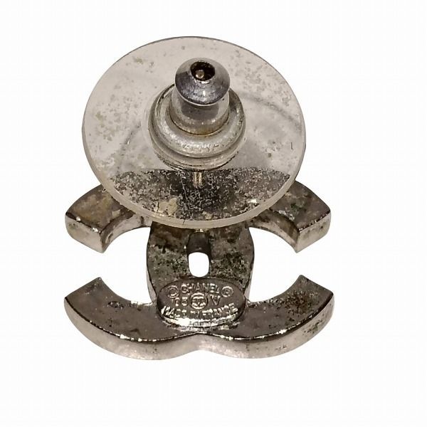 Chanel 05V Coco Mark Rhinestone Brand Accessories Earrings Ladies