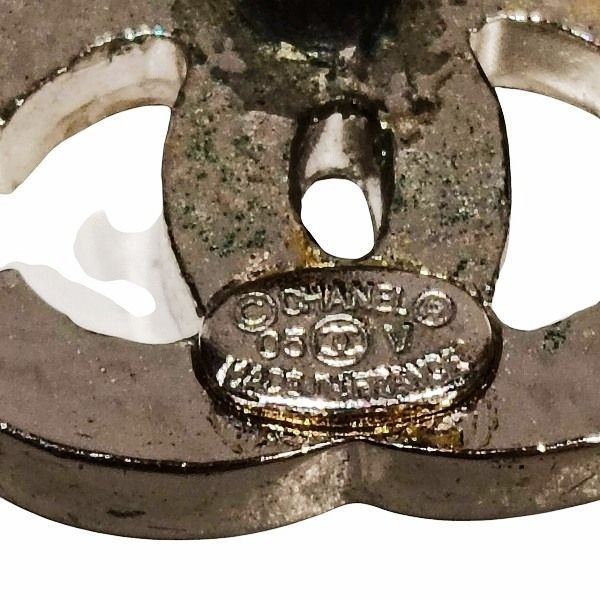 Chanel 05V Coco Mark Rhinestone Brand Accessories Earrings Ladies