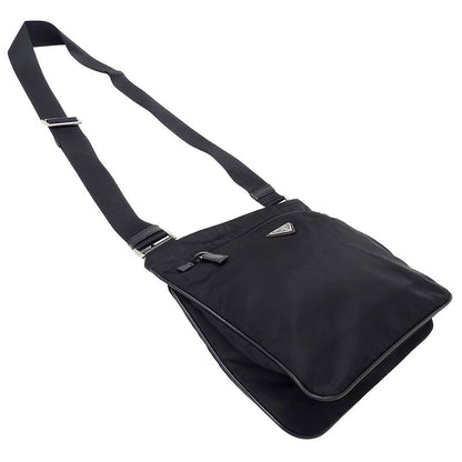 Prada Bag Shoulder Nylon Black Va0563 Crossbody