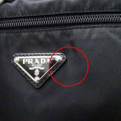 Prada Bag Shoulder Nylon Black Va0563 Crossbody