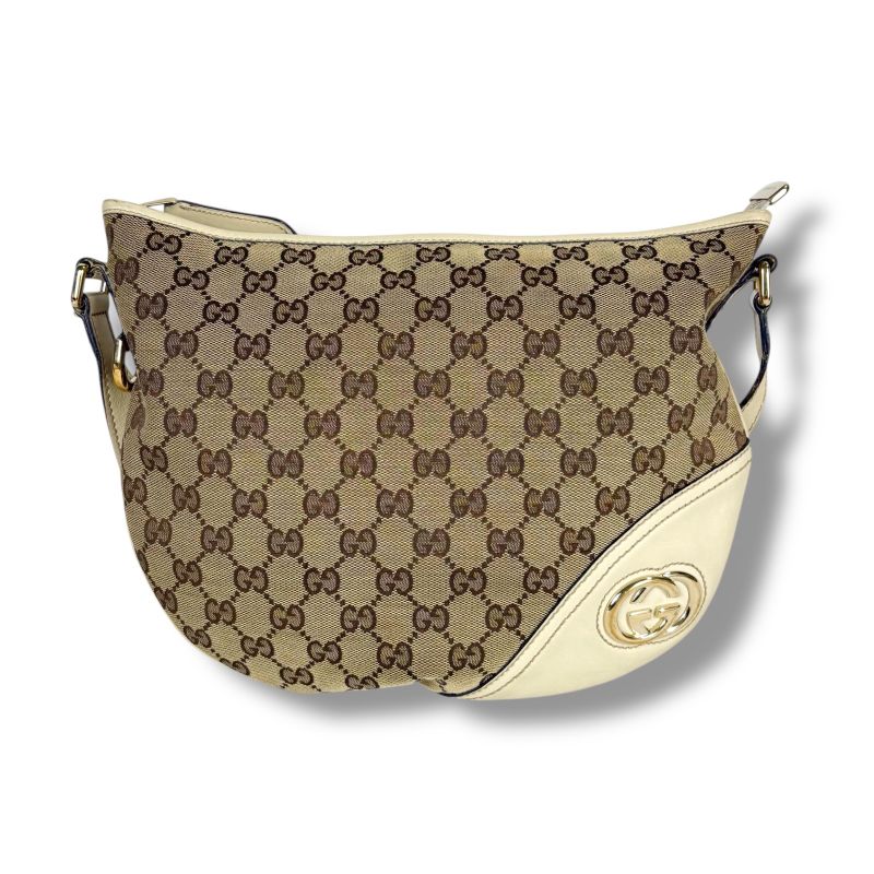 Gucci GG Canvas Shoulder Bag Crossbody Bag Interlocking Sookie Line