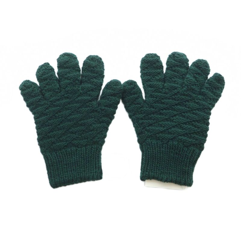Bottega Veneta Gloves Wool Tag Gloves Logo S Green 670163 V10k0 • GY11 MQ