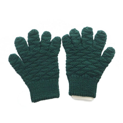 Bottega Veneta Gloves Wool Tag Gloves Logo S Green 670163 V10k0 • GY11 MQ