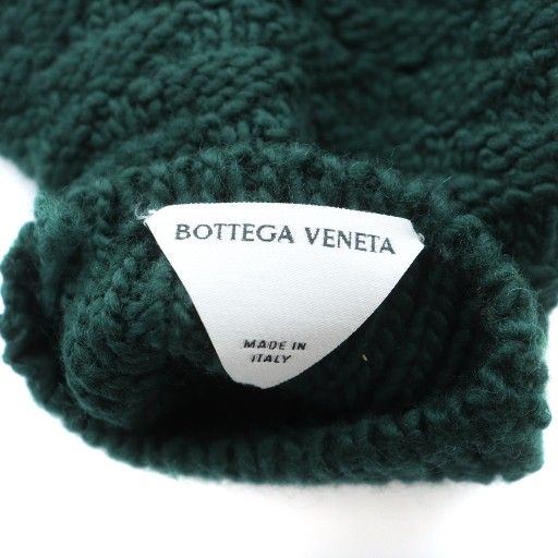 Bottega Veneta Gloves Wool Tag Gloves Logo S Green 670163 V10k0 • GY11 MQ