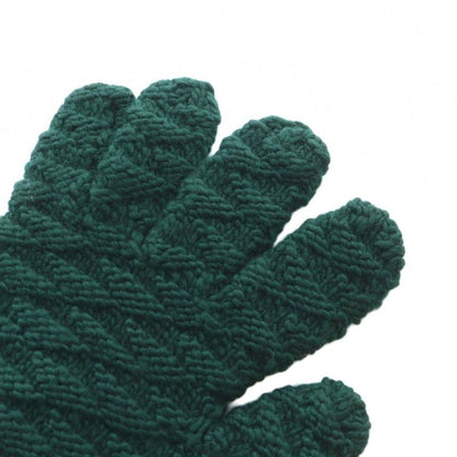 Bottega Veneta Gloves Wool Tag Gloves Logo S Green 670163 V10k0 • GY11 MQ