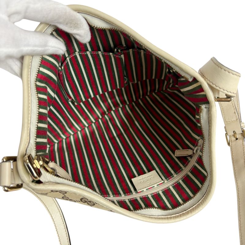 Gucci GG Canvas Shoulder Bag Crossbody Bag Interlocking Sookie Line