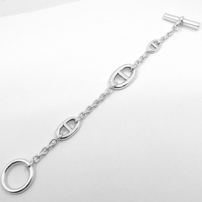 Hermes Bracelet Chaine D'ancre Farande Ag925 SV Silver Jewelry Ladies