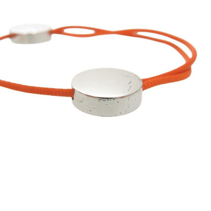 Hermes Serie Code Bracelet Metal Orange 0534