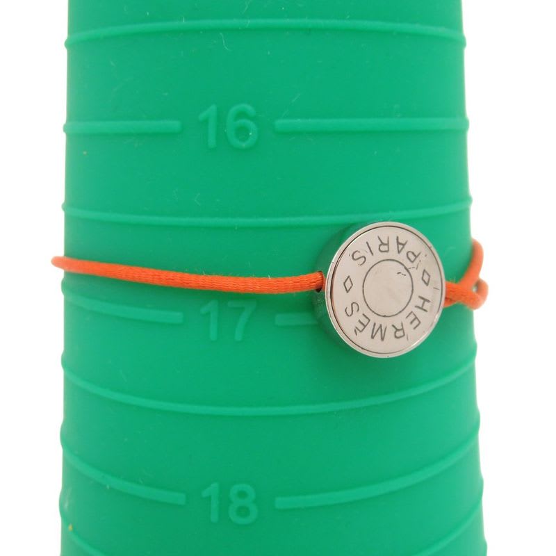 Hermes Serie Code Bracelet Metal Orange 0534