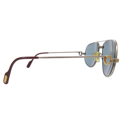 Cartier Santos Sunglasses Metal Silver 0236