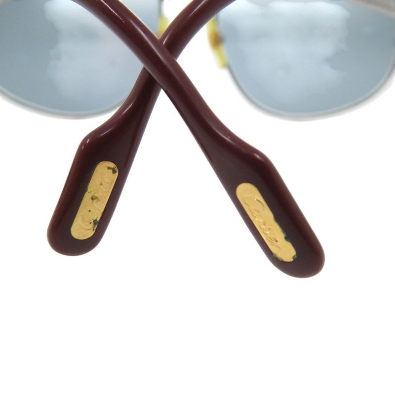 Cartier Santos Sunglasses Metal Silver 0236