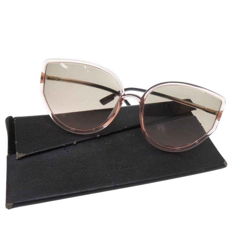 Dior So Stellaire 1 N5 FF Sunglasses Gradient Lens Butterfly Shape Plastic Pink
