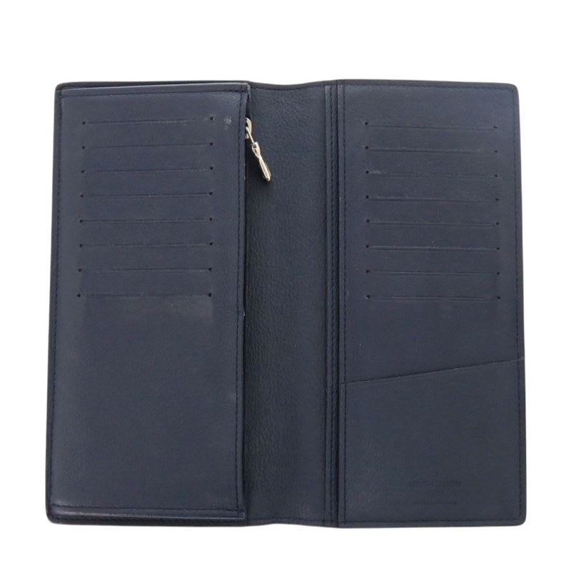 Louis Vuitton Portefeuille Plaza Taurillon Leather Ocean Navy Long