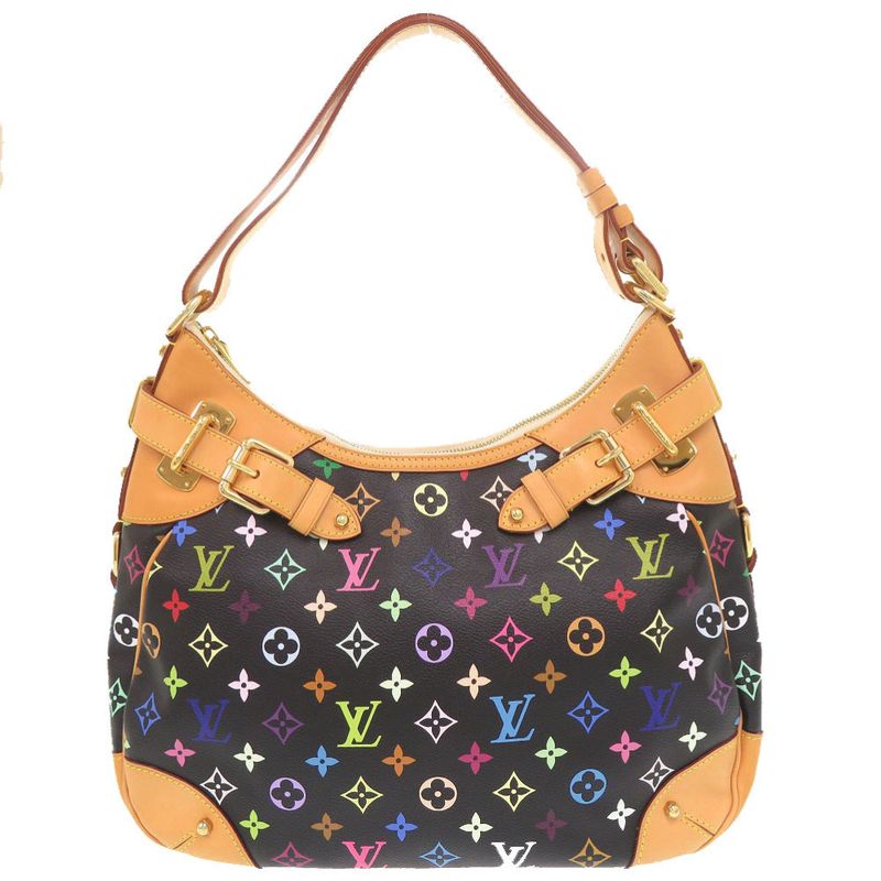Louis Vuitton Greta Monogram Multicolor M40196 Noir Black Shoulder Bag LV 1481