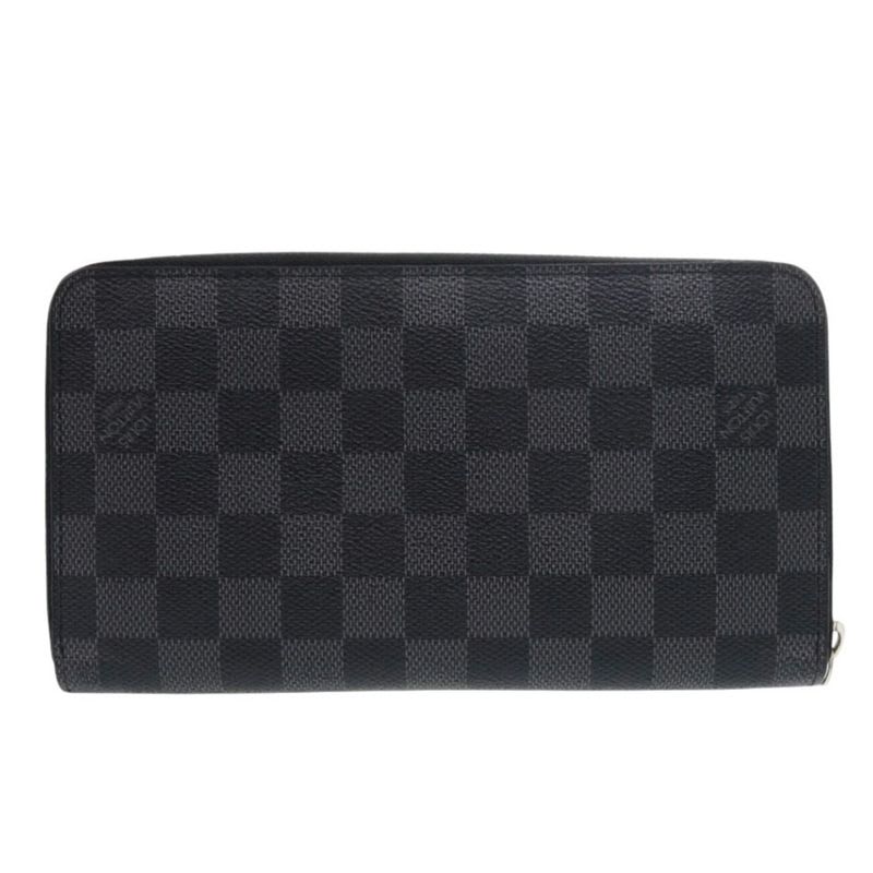 Louis Vuitton Zippy Organizer Damier Graphite Black Long Wallet