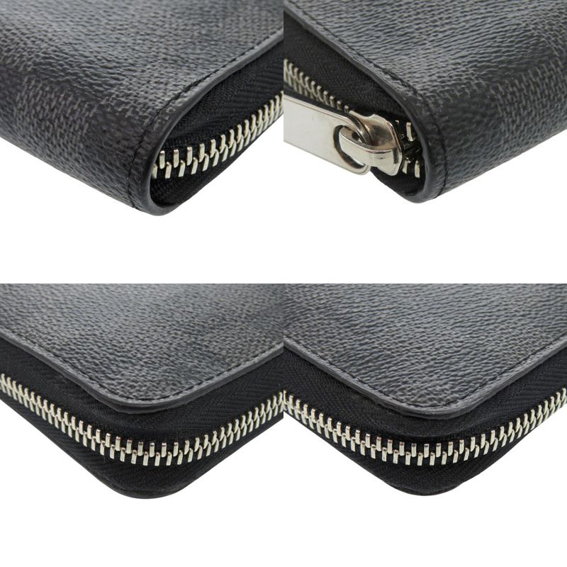 Louis Vuitton Zippy Organizer Damier Graphite Black Long Wallet
