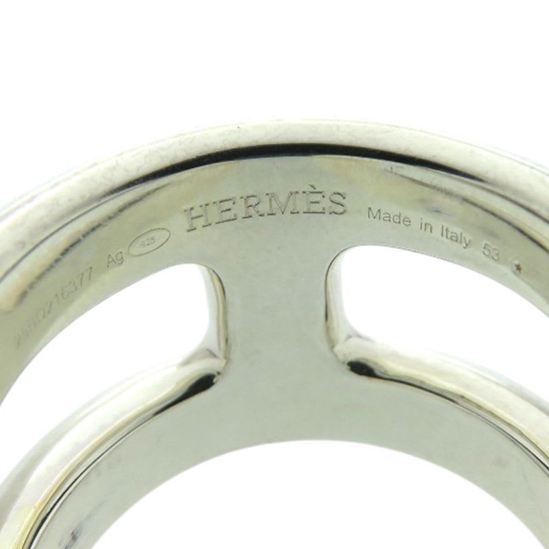 Hermes Osmozu PM 53 25 Silver 925 Approx 13 Ring 0317