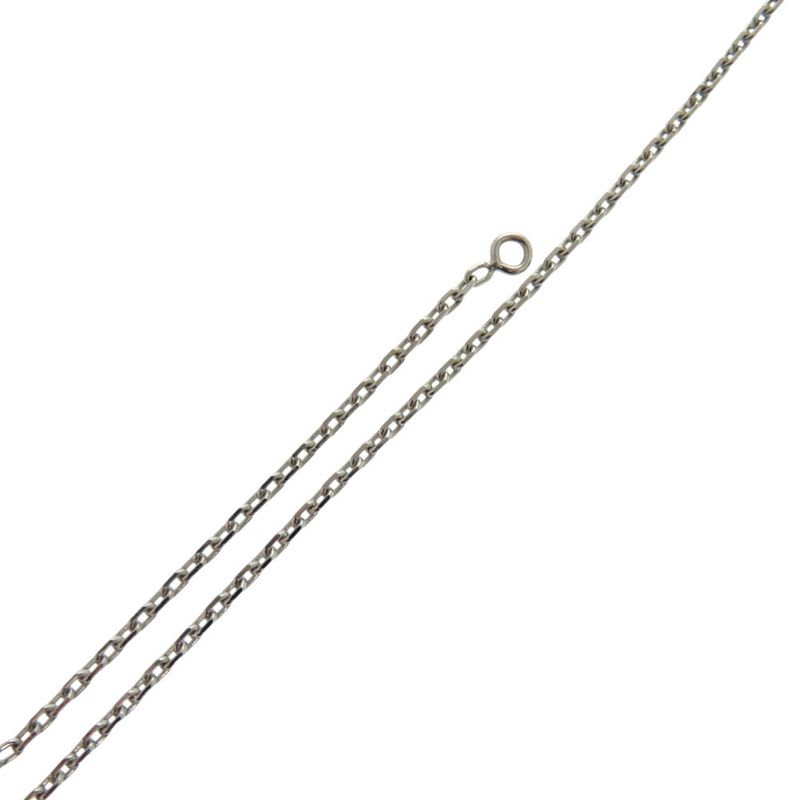 Hermes As de Coeur Ace Of Hearts Leather Metal Brown Necklace