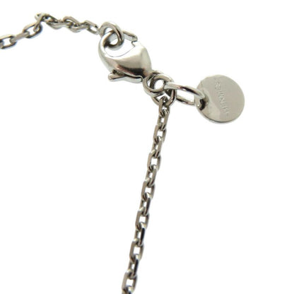 Hermes As de Coeur Ace Of Hearts Leather Metal Brown Necklace