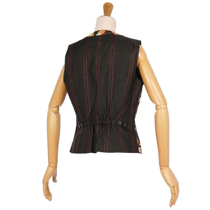 Hermes Vest Margiela Period Gilet All-over Pattern Silk Top
