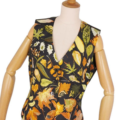 Hermes Vest Margiela Period Gilet All-over Pattern Silk Top