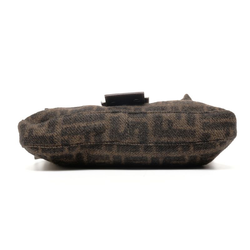 Fendi Shoulder Bag Wool Knit Mamma Bucket