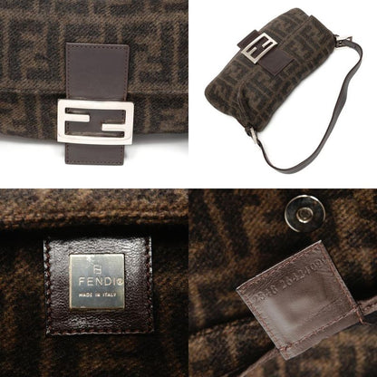 Fendi Shoulder Bag Wool Knit Mamma Bucket