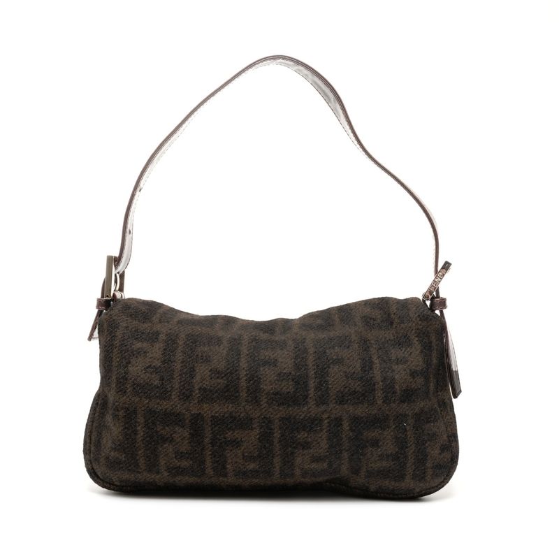 Fendi Shoulder Bag Wool Knit Mamma Bucket