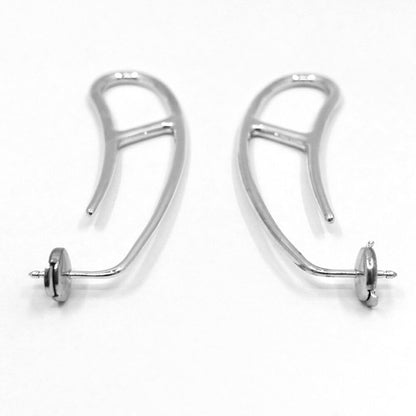 Hermes Chaine D'ancre Punk Earrings Ag925 SV Silver - Pair Women's